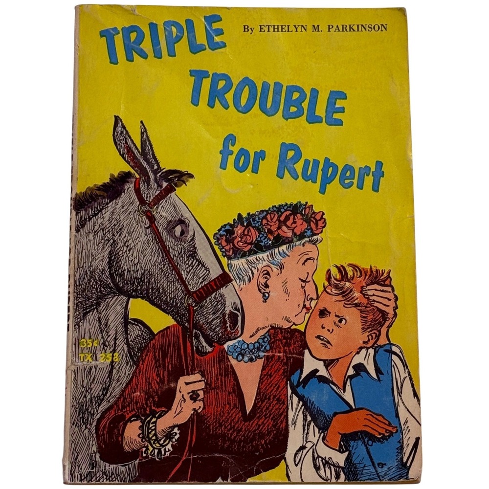 Scholastic Triple Trouble for Rupert Book Ethelyn Parkinson Vintage 1963 Paperbk